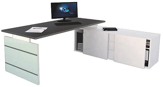 Schreibtisch weiß günstig  Kerkmann Lugano 4332 kaufen